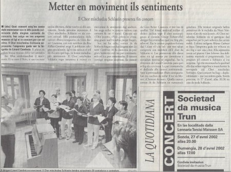 2002 Konzert in Schluein